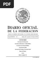 Contenido: Tomo Dcxxviii No. 3 México, D.F., Miércoles 4 de Enero de 2006