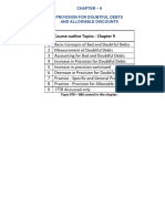 Module-9 Provision For Doubtful Debts and Allowable Discounts