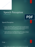 Speech Perception