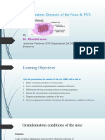 Granulomatus Diseases of The Nose For 4th Year