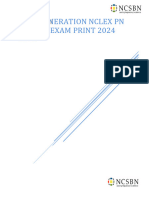 New - Generation - Nclex PN - ACTUAL EXAM - 2024 - Exam