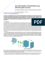 Simultaneous Sorting of Wavelengths and Spatial Modes Using Multi-Plane Light Conversion