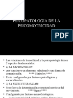 Psicopatología de La Psicomotricidad