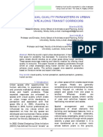 Ssessing Visual Quality Parameters in Urban Streetscape Along Transit Corridors