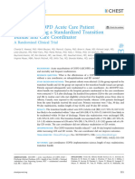 Optimizing COPD Acute Care Patient Outcomes Using