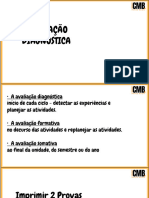 CMB - Avaliação Diagnóstica