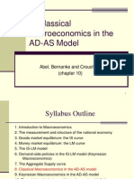 Classical Macroeconomics in The AD-AS Model: Abel, Bernanke and Croushore (Chapter 10)