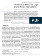 Exploring The Potential of Threshold Logic For Cryptography-Related Operations