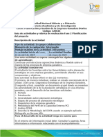 Guía de Actividades y Rúbrica de Evaluación - Unidad 1 - Fase 2 - Planificación Del Proyecto