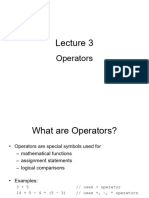 L03 - Operators