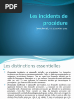 Les Incidents de Proc+®dures