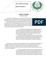 Projeto para Semana Literária. Finalizado