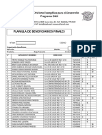 Planilla de Beneficiarios Finales