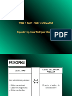 Tema 5 Base Legal e Institucional