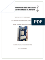 Prueba de Compresión SINPLE Cilindro de Concreto