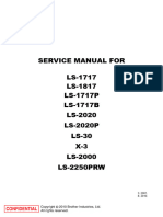 Brother LS1717 Sewing Machine Service Manual