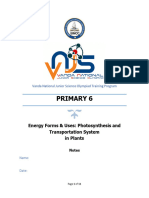 Notes - Photosynthesis & Transport System in Plants - P6