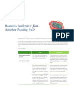 Business Analytics: Just Another Passing Fad?