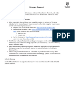 General Ethogram Datasheet Ages 13-18