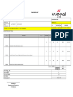 Packing List - Farmasi