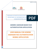 User Manual of Generic Face Auth Mobile App