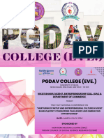 PGDAV College (Eve.) Conference Brochure