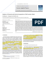 1.1DONE Analysis of Thermal and Electrical Properties of ZnO Arrester Block