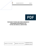 SADCAS TR 08 - Proficiency Testing and Other Comparison Programmes Requirements For Testing and Medical Labs (Issue 4)