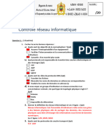 Correction - Contrôle Réseau Informatique