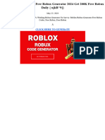 INSTANTLY!!!!! Free Robux Generator 2024 Get 200K Free Robux Daily (Ujkb 9