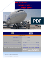 A340-Before and After Engine Start