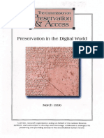 Conway Preservation in The Digital World 1996