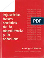 Moore, Barrington. - La Injusticia. Bases Sociales de La Obediencia y La Rebelión (Ocr) (1978) (1996)