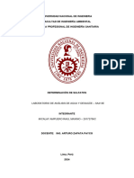 9no INFORME DE LABORATORIO DETERMINACIÓN DE SULFATOS