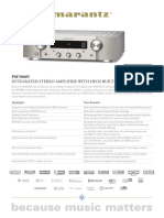 Marantz HiFi PM7000N EU ProductInformationSheet