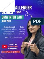 CMA Inter Industrial Laws and Ethics - MCQ Challenger