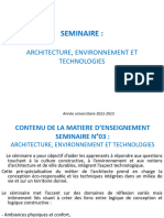 Séminaire Architecture Environnement Technologie Label