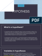 Hypothesis