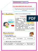 Ficha Comunicacion - Leemos Una Descripción de Un Lugar