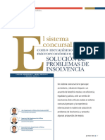 L Sistema Concursal: Solución de Problemas de Insolvencia