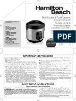 Rice Cooker Manual