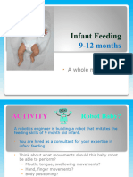 Infant Feeding 9 To 12 Months