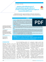 Analysis of The Effectiveness of Sphenopalatine Ganglion Block On Fentanyl Needs in Endoscopic Endonasal Surgery As Measured by qNOX Score