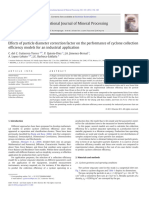 Effects of Particle Diameter Correction Factor On The Performance of Cyclone