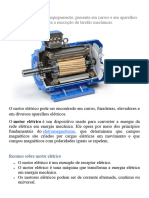 O Motor Elétrico É Um Equipamento, Presente em Carros e em Aparelhos Elétricos, Que Possibilita A Execução de Tarefas Mecânicas