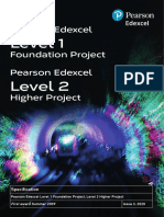 Pearson Project Specification Level 12