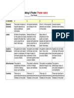 Making A Poster Rubric 1