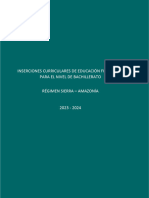 Inserciones Curriculares de Educación Financiera para Bachillerato REGIMEN SIERRA AMAZONIA