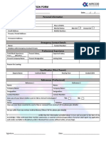 Employee Application Form 1