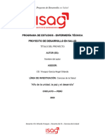 Programa de Estudios - Enfermería Técnica Proyecto de Desarrollo en Salud